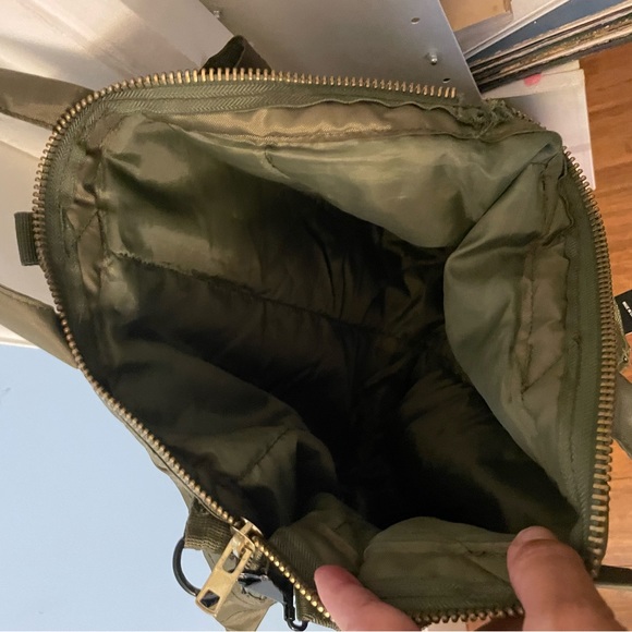 Army Green Helmut Bag Tote - Picture 4 of 5